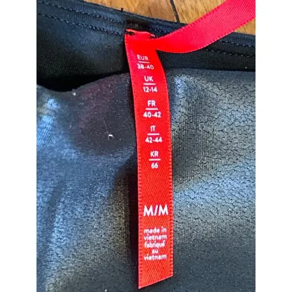 Spanx Faux Leather White Side Stripe Leggings - Picture 5 of 7